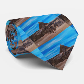 The Great Sphinx and the Pyramid of Khafre Neck Tie