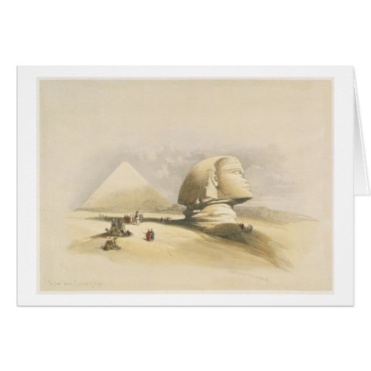 The Great Sphinx and the Pyramids of Giza, from "E Cards (Front Horizontal)