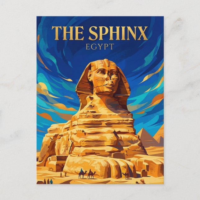 The Great Sphinx Egypt Postcard (Front)