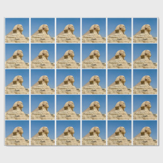 The Great Sphinx of Giza against a clear blue sky, Wrapping Paper