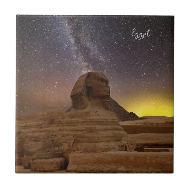 The Great Sphinx Of Giza Ceramic Tile (Front)