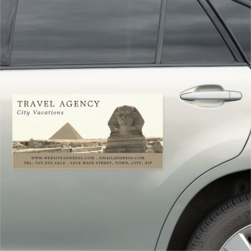 The Great Sphinx Of Giza Egypt Travel Agent Car Magnet