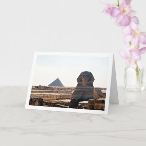 The Great Sphinx Of Giza Pyramids Of Giza Cairo Card