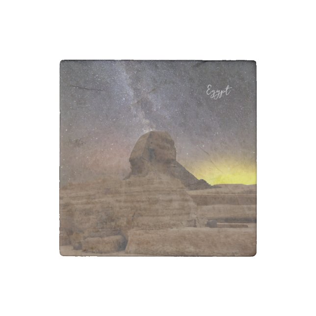 The Great Sphinx Of Giza Stone Magnet (Front)