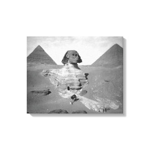 The Great Sphinx & Pyramids, 1878 Canvas Print
