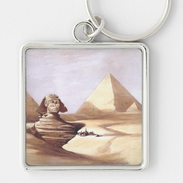 The Great Sphinx, Pyramids of Giza Keychain (Front)