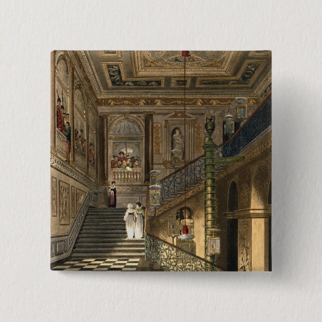The Great Staircase at Kensington Palace From Pyne Button (Front)