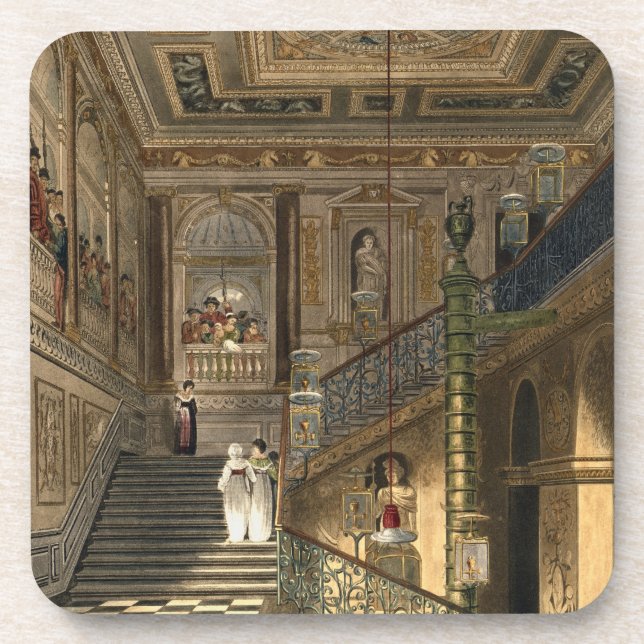 The Great Staircase at Kensington Palace From Pyne Coaster (Front)