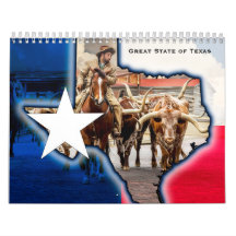 The Great State of Texas Calendar
