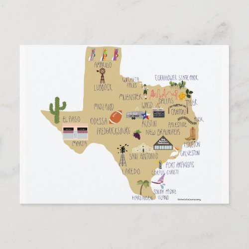 The Great State of Texas Postcard