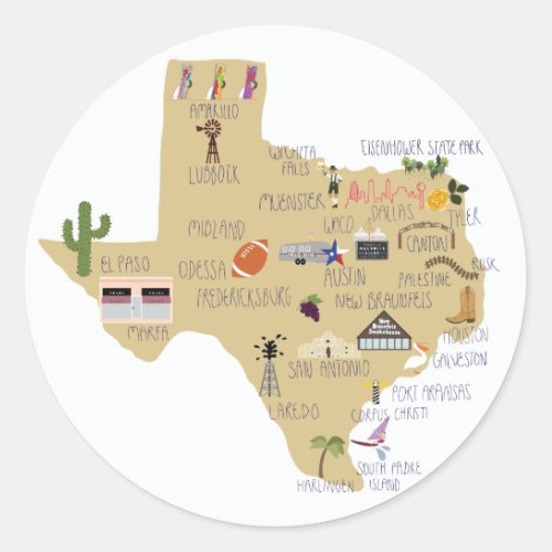 The Great State of Texas stickers