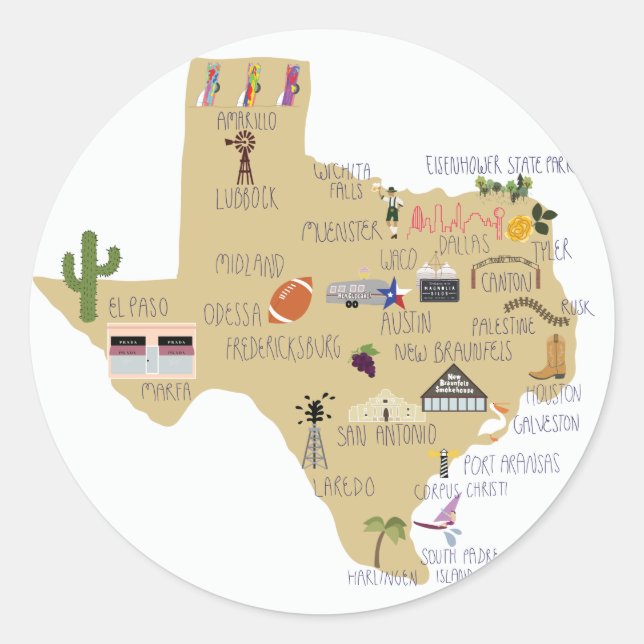 The Great State of Texas stickers (Front)