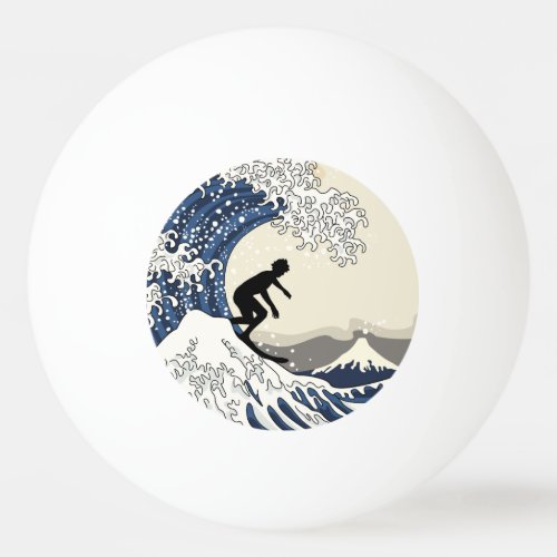 The Great Surfer of Kanagawa Ping_Pong Ball