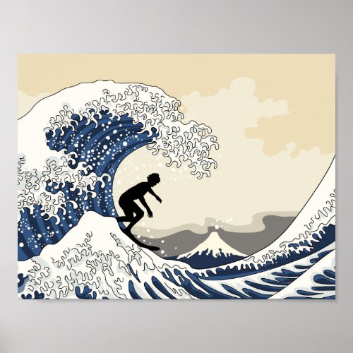 The Great Surfer of Kanagawa Poster