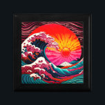 The Great SynthWave of Kanagawa Retro 80s Gift Box<br><div class="desc">Jazz up your style with this eye-catching 80s synthwave design, inspired by the iconic Great Wave off Kanagawa. Featuring an array of vibrant pinks, cyans and oranges, it's the perfect way to make a bold statement. Show off your retro style and stand out from the crowd with this unique design!...</div>