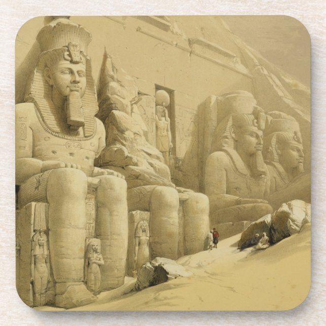 The Great Temple of Abu Simbel, Nubia, from "Egypt Drink Coaster (Front)