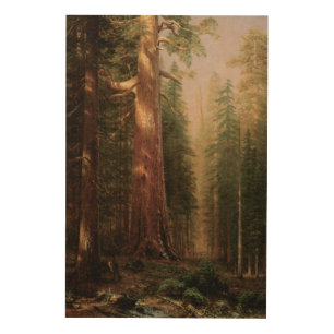 The Great Trees, Mariposa Grove, CA by Bierstadt Wood Wall Decor