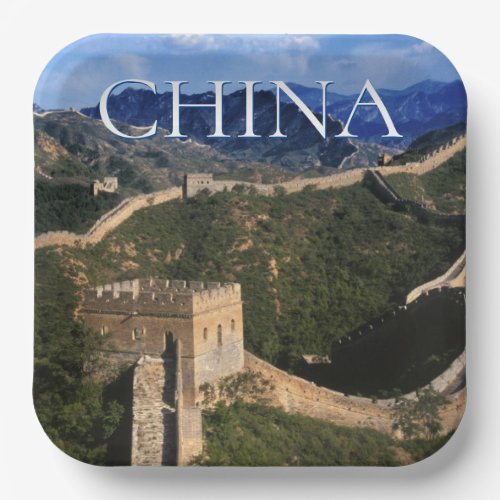 The Great Wall  Jinshanling China Paper Plates