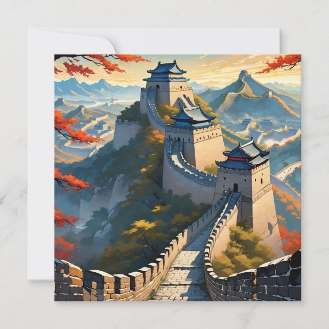 the great wall of china Art Card (Front)