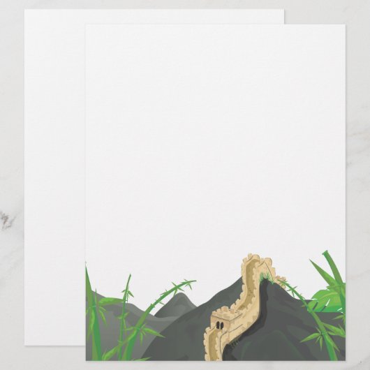 The Great Wall of China cartoon (Front/Back)