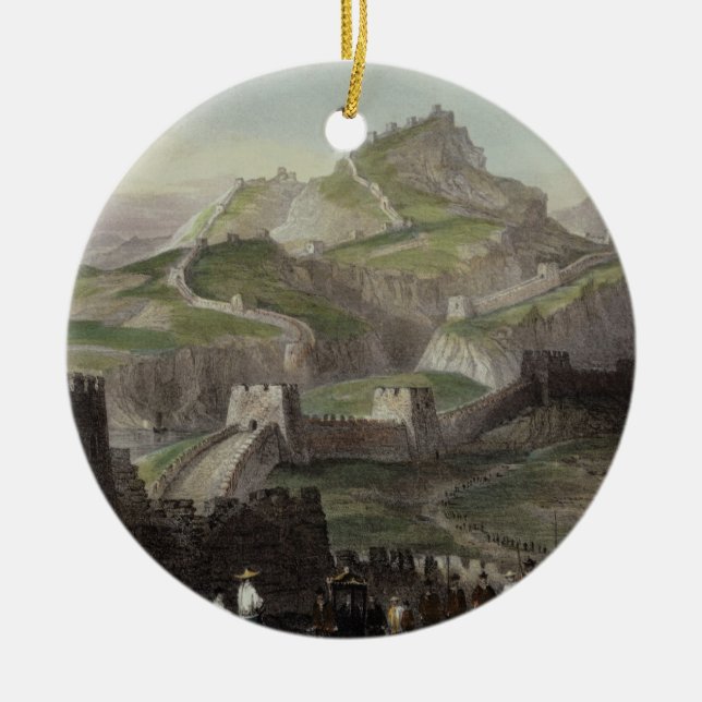 The Great Wall of China, from 'China in a Series o Ceramic Ornament (Front)