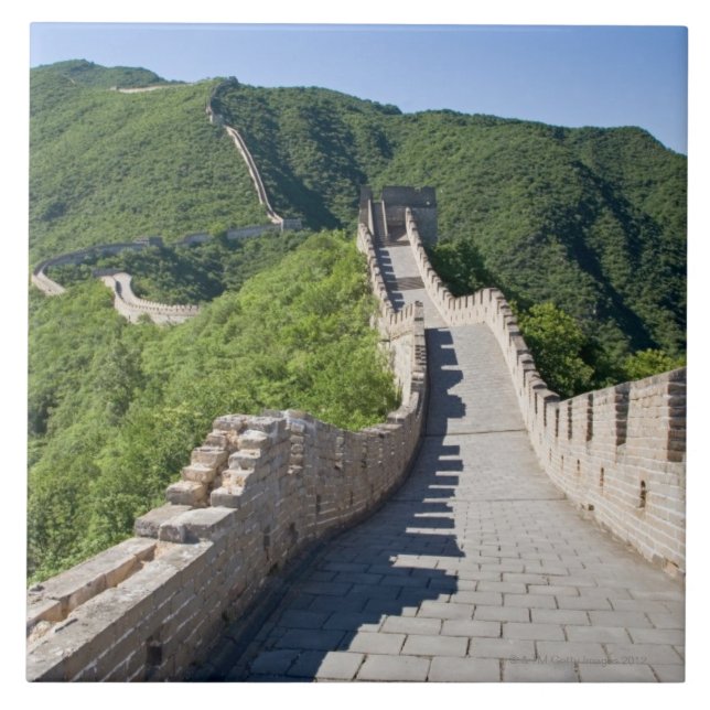 The Great Wall of China in Beijing, China Ceramic Tile (Front)