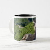 The Great Wall of China in Beijing, China Two-Tone Coffee Mug (Front Left)