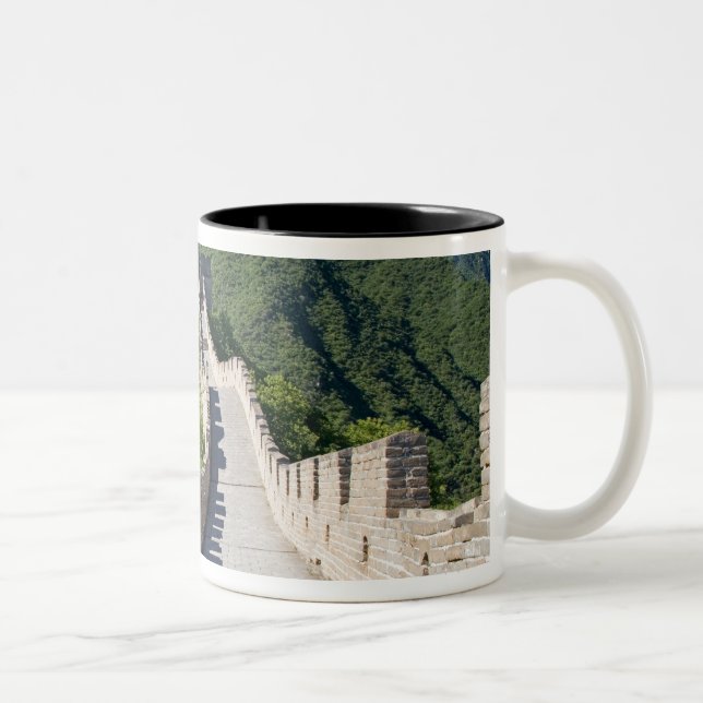 The Great Wall of China in Beijing, China Two-Tone Coffee Mug (Right)