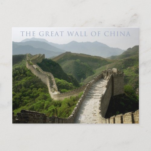 the great wall of china postcard