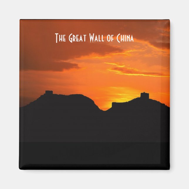 The Great Wall of China (sunset) Magnet (Front)