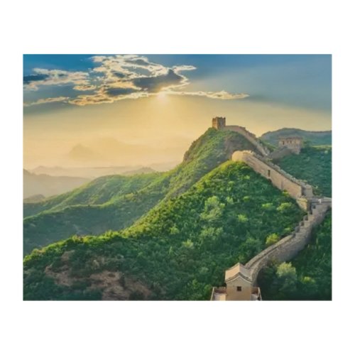 The Great Wall of China Wood Wall Art