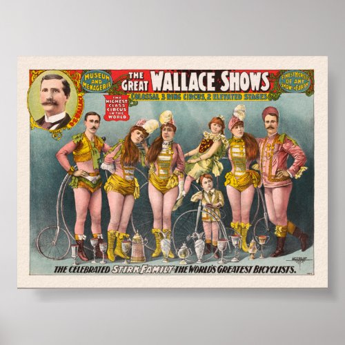 The Great Wallace Shows Vintage Poster 1898