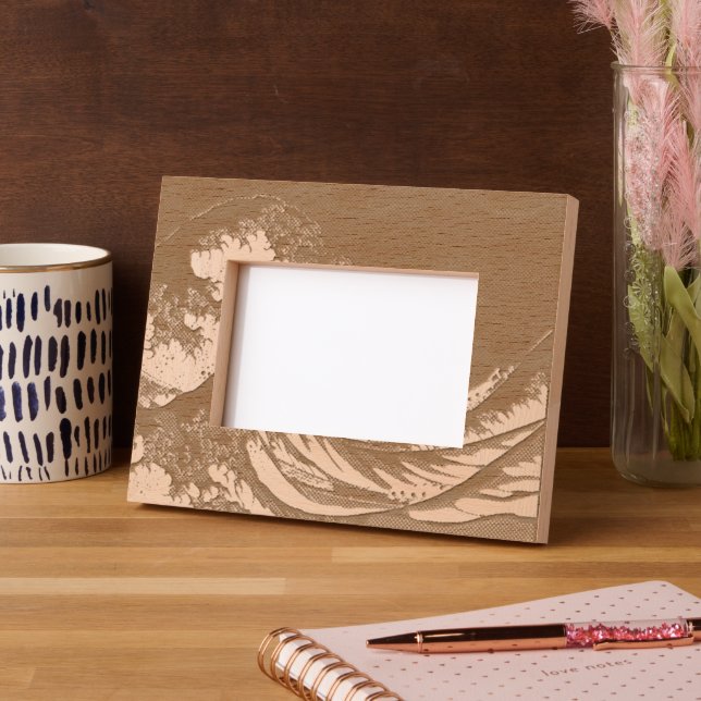 The Great Wave at Kanagawa Engraved Frames (Left)