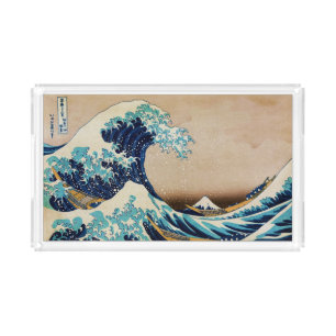 The Great Wave by Hokusai Japanese Art Acrylic Tray