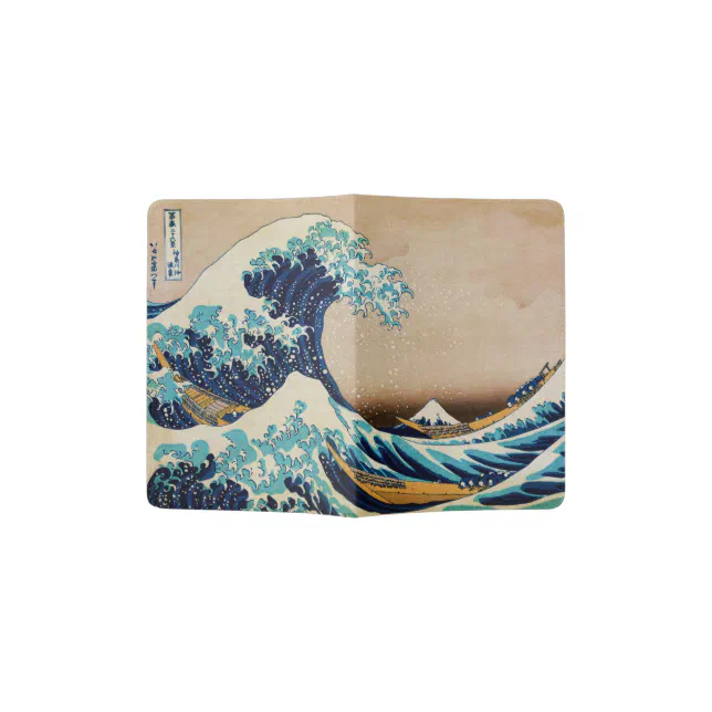 The Great Wave By Hokusai Japanese Art Passport Holder Zazzle 5417