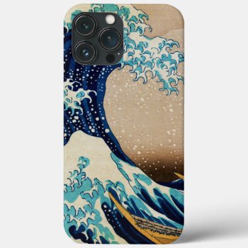 The Great Wave By Hokusai Vintage Japanese  Iphone 13 Pro Max Case by GalleryGreats at Zazzle