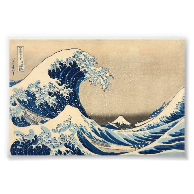 The Great Wave by Katsushika Hokusai Photo Print (Front)