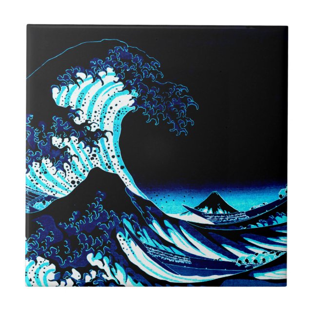 The Great Wave Ceramic Tile (Front)
