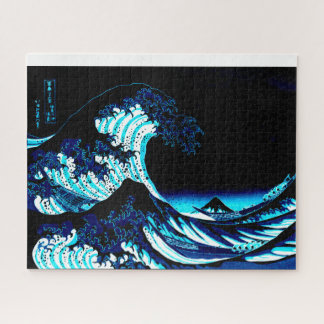 The Great Wave Dark Blue Jigsaw Puzzle