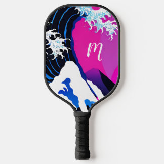 The Great Wave inspiration Pickleball Paddle