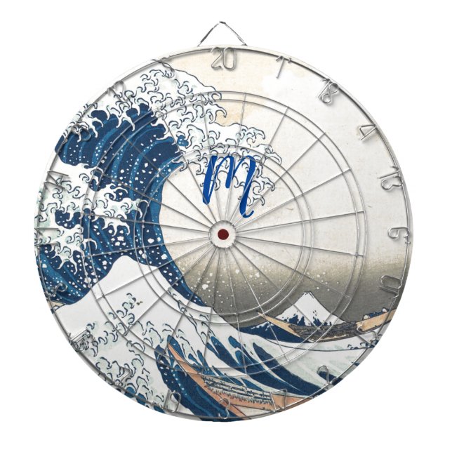 The Great Wave - Japanese art Dart Board (Front)