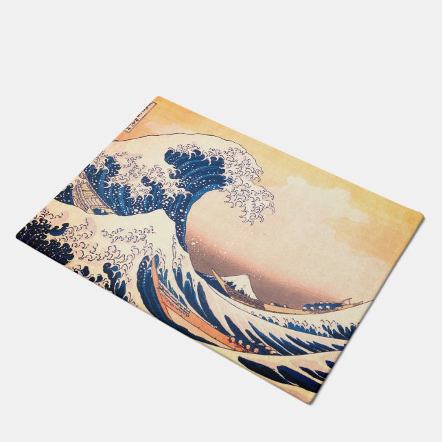 The Great Wave  - Japanese  art  Doormat (Angled)