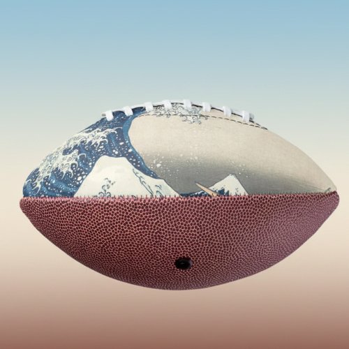 The Great Wave - Japanese art Football