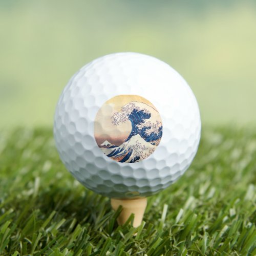 The Great Wave  _ Japanese  art Golf Balls