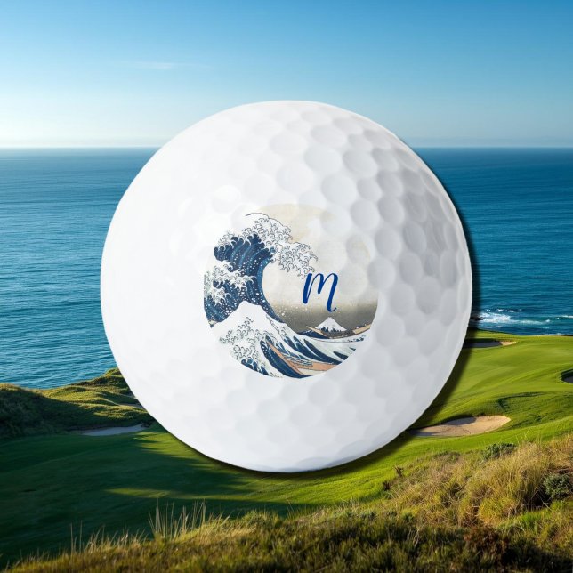 The Great Wave - Japanese art   Golf Balls (Creator Uploaded)
