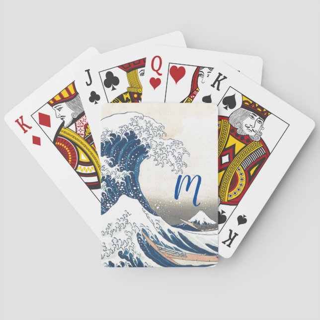 The Great Wave - Japanese art  Poker Cards (Back)