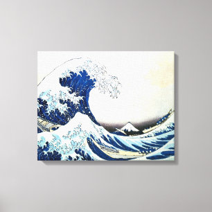 "The Great Wave" Japanese Painting by Hokusai Canvas Print