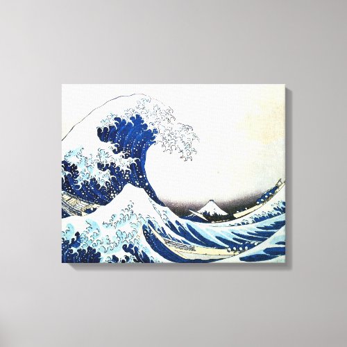 The Great Wave Japanese Painting by Hokusai Canvas Print