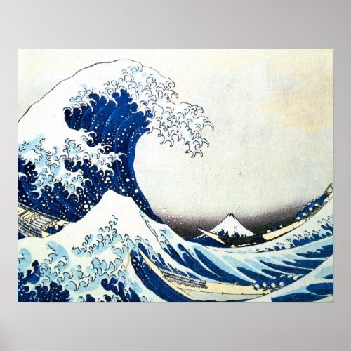 The Great Wave Japanese Painting by Hokusai Poster