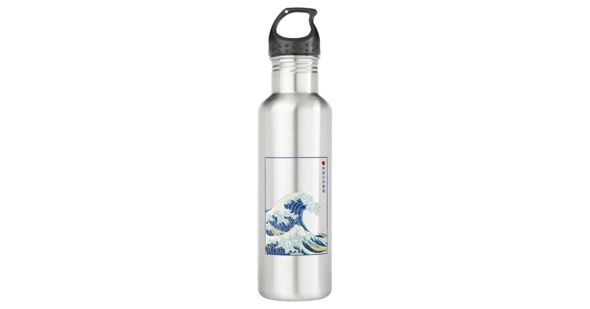 The Great Wave off Kanagawa Stainless Steel Water Bottle